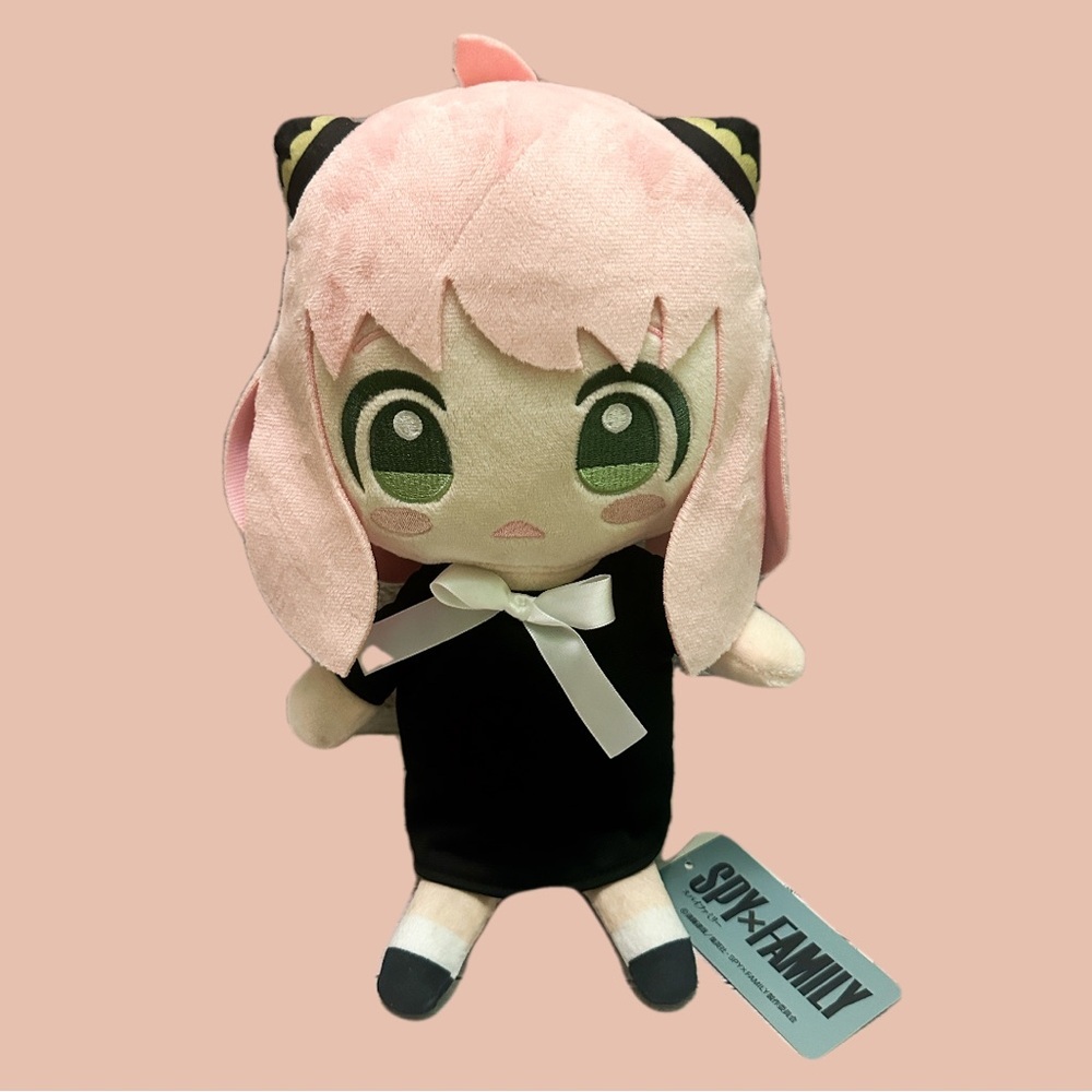 SPY X FAMILY Pink and Black Plush Doll( ANYA